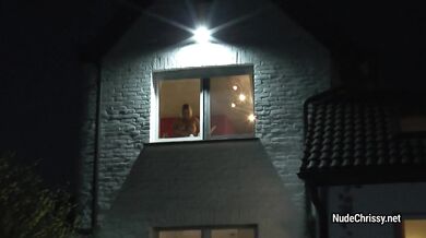 Nude Chrissy  The voyeur watched by a stranger
