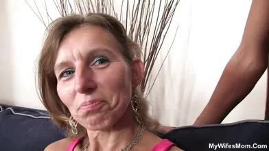 Wife watch hubby fucking her old hairy mother