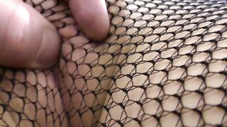 Pov Play With Tits And Hot Ass In Fishnet Pantyhose