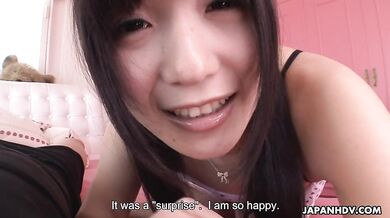 A new lingerie makes nasty Tsukushi so horny