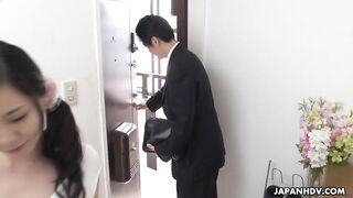 Cheating wife Miyuki Ojima is fucked by the IT man