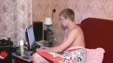 Sexy girlfriend saves family
