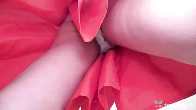 Risako Goto wears a cosplay costume when she starts to masturbate for us.