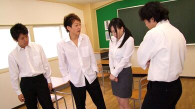Petite teacher, Nozomi Hazuki was so pretty that many guys from her
