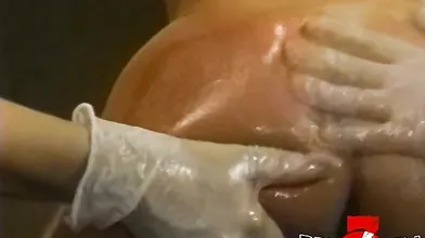 Hairy lesbian gets her pussy and ass toyed in wild threesome