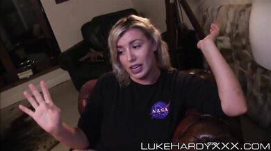 Big booty stepsis rammed and spunked on her cute face POV