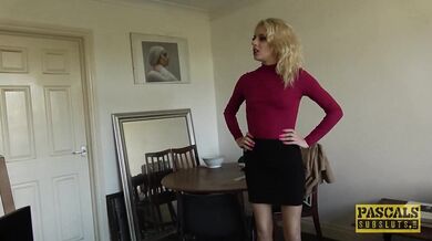 PASCALSSUBSLUTS - Blonde sub April Paisley anally fucked