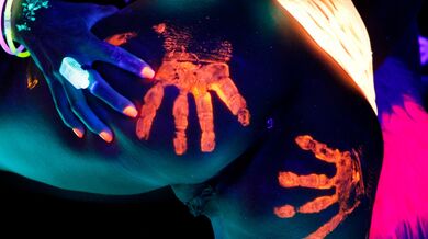 Black Light Rainy Night with Abigal Mac & Ava Addams