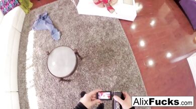 Hooker Alix gets fucked and filmed by a kinky client