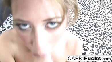 Capri has a very naughty dream about sucking cock