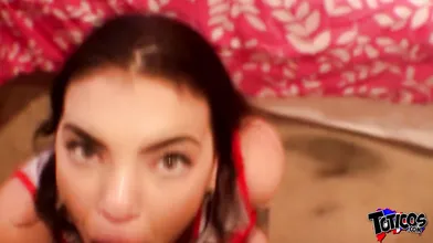 Bating Cheerleader Blowjob