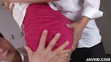 巨乳教師強制イラマでぶっかけ！水沢杏香