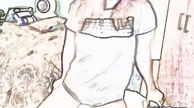 Cartoon AmberLily Sucks & Fucks BIG Toys