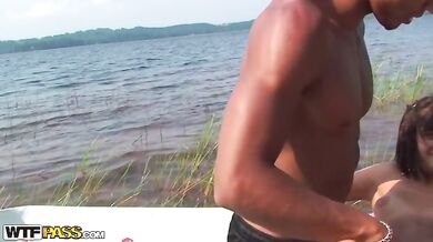 Horny student sex friends go boating