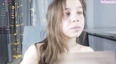 Cute Brunette Fingers Pussy Hard With A Toy Already inside