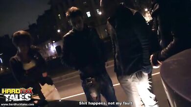 Hard ass fuck in gang bang scene