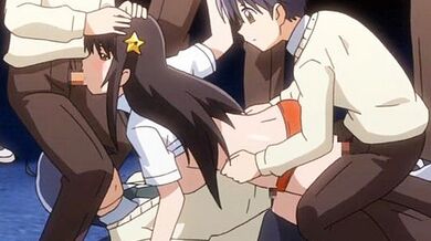 Crazy comedy anime movie with uncensored anal, big tits, group scenes