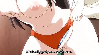 Crazy comedy anime movie with uncensored anal, big tits, group scenes
