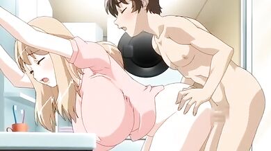 Crazy comedy, romance anime movie with uncensored big tits scenes