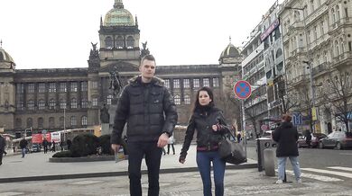 Boy unwillingly let cute GF have sex for money with stranger