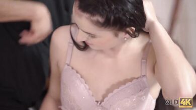 Handsome daddy was prepared to make love with his young wife