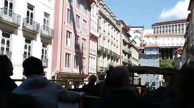 Slut Swallowing Cumr on a Tour Bus