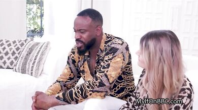 BBC craving blonde cougar seduces new neighbor