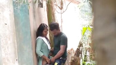 Indian-Gym-guy-standing-and-fucking-GF