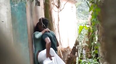 Indian-Gym-guy-standing-and-fucking-GF