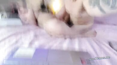 Chubby Babe Jerking Off Her Trans Gf's Cock