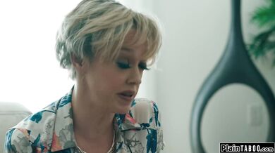 Busty shrink helps her client out with his touch deprivation