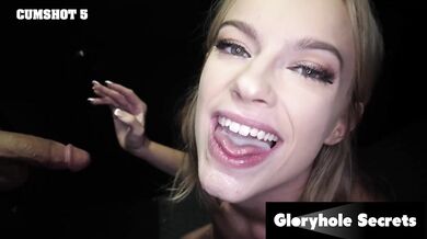 Gloryhole Secrets - Blonde Babe Experiences The Gloryhole For The 1st TIme - Lindsey Lakes