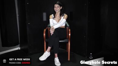 Gloryhole Secrets - SUPER HOT SMALL LATINA BABE's 1st Time At The Gloryhole - Harley Haze