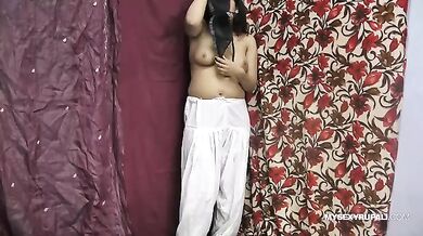 Rupali Indian Girl In Shalwar Suit Stripping Show
