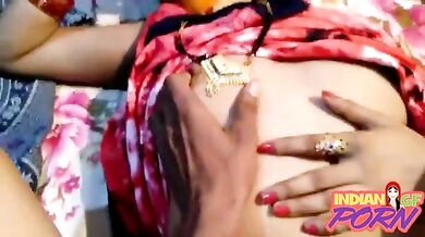 Playing With My Indian Girlfriend Boobs