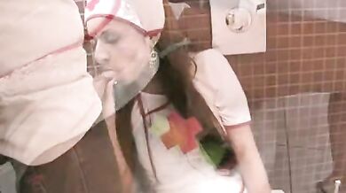 Indian Nurse Sucking Doctor Cock In Bathroom