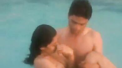 Indian college girl nude in pool