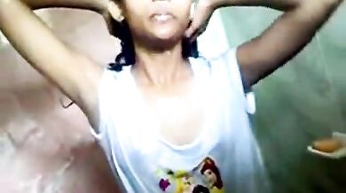 indian teen in shower with her bf