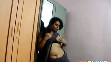 Indian girly shows her tits every chance she gets