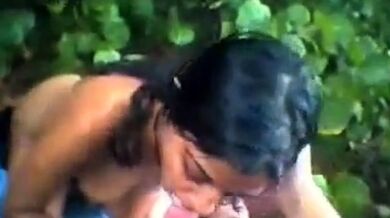 Hot indian girl gets fucked outdoor
