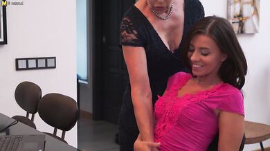 Naughty lesbian housewives go all the way