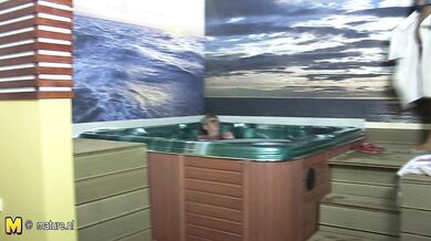 Ever take a peek in an all female mature sauna
