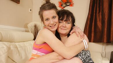 Two hot old and young lesbians eat each other's pussies
