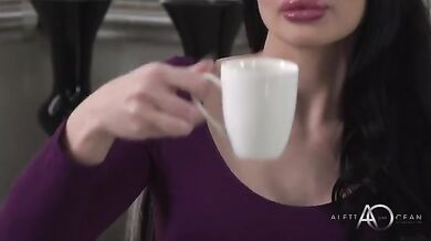 Busty brunette Hungarian PAWG Aletta Ocean has deep anal