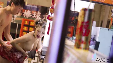 Chinese busty babe Li Nana who loves rough sex.