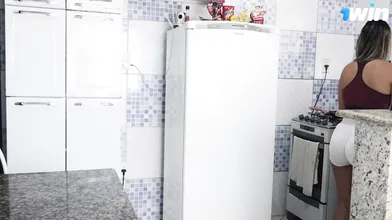 super pummeling steaming maid fries egg, stuffs it in her bum - XXX!