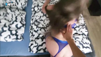 Rock-hard STEPMOM get doggystyled after muddy BJ on leash. Brazzers mummy takes