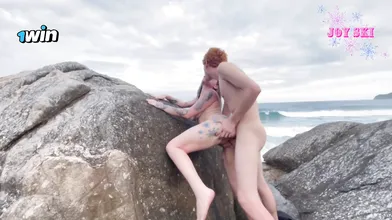 Hot girl on the beach wants to deepthroat dick! Joy Ski Official - warm gonzo po