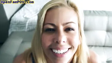 Bigtitted stepdaughter riding stepdad