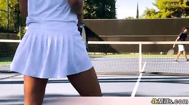 Beautiful tennis instructor MILF fucked